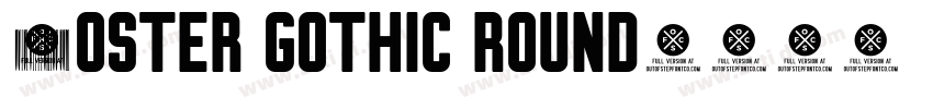 Poster Gothic Round字体转换